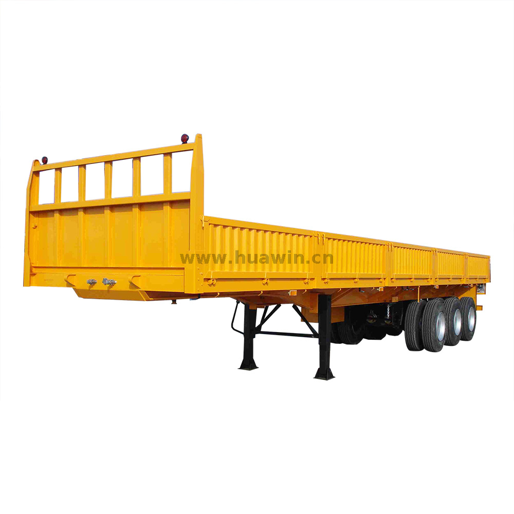 Sinotruk Huawin 3-Axle Wall Side Cargo Truck Semi-remorque